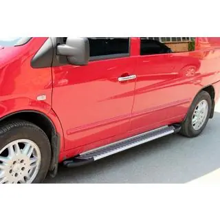 Pedane Laterali Line (2 pz, Alluminio) Mercedes Vito W638 1996-2003 foto 3