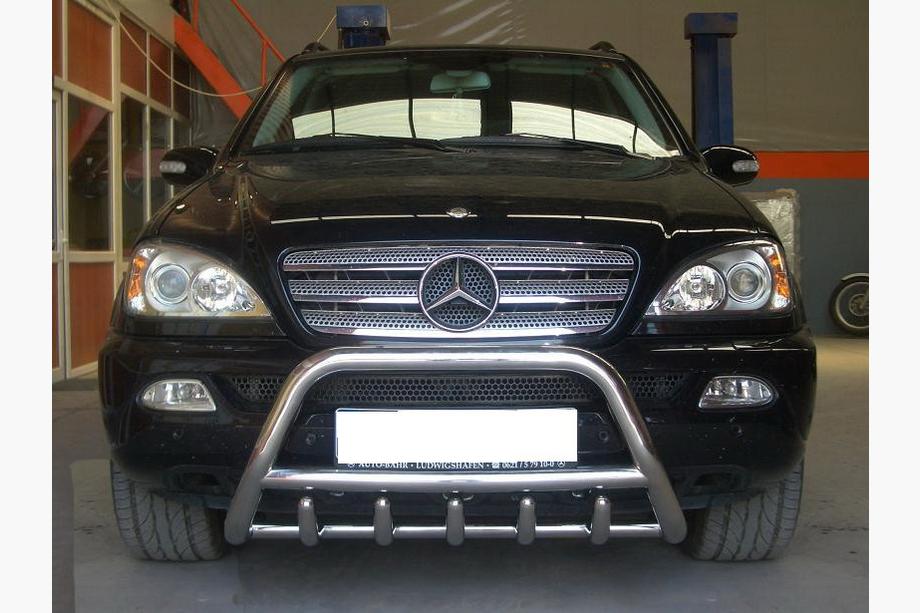 Mercedes ML W163 1997-2005 Parabulloni Anteriore (Acciaio Inox) Foto 3