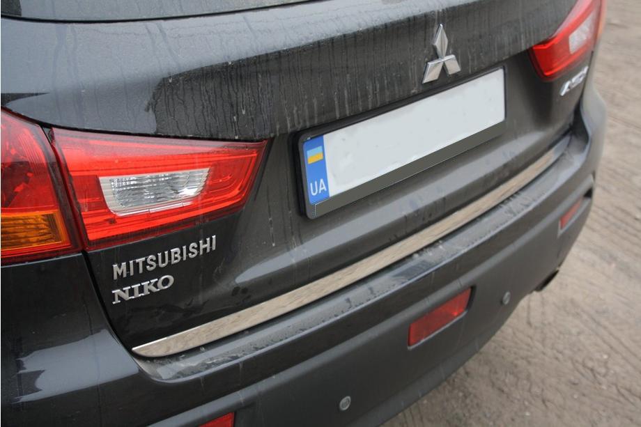 Mitsubishi ASX 2010-2023 Modanatura bagagliaio acciaio inox OmsaLine - Acciaio Inox Italiano Foto 4