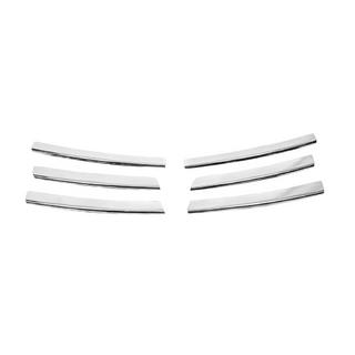 Coperture Griglia Cromate (6 pz, Acciaio Inox) Volkswagen Touran 2003-2010 foto 2