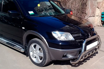 Mitsubishi Outlander 2001-2006 Protezione Anteriore WT004 (Acciaio Inox) foto 4