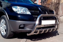 Mitsubishi Outlander 2001-2006 Protezione Anteriore WT004 (Acciaio Inox) foto 3