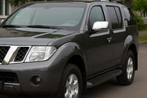 Nissan Pathfinder R51 2005-2014 Coperture Specchietti (2 pz, Acciaio Inox) foto 1