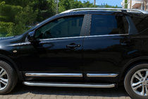 Nissan Qashqai 2010-2014 Modanature porte OmsaLine (4 pz, acciaio inox) foto 1