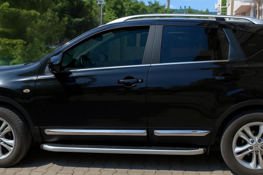 Nissan Qashqai 2010-2014 Modanature porte OmsaLine (4 pz, acciaio inox) Image