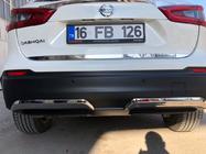 Nissan Qashqai 2014-2021 Modanatura bagagliaio acciaio inox foto 2