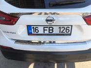 Nissan Qashqai 2014-2021 Modanatura cromata sopra la targa (acciaio inox) Carmos - Acciaio Inox Turco foto 6
