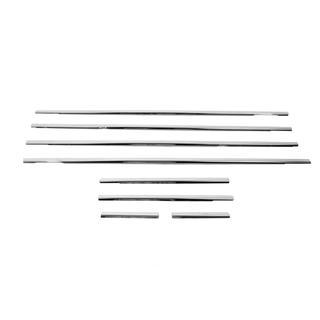 Cornici esterne finestrini acciaio inox (8 pz) foto 2