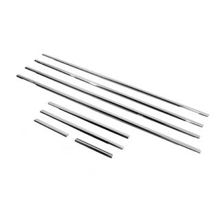 Cornici esterne finestrini acciaio inox (8 pz) foto 4