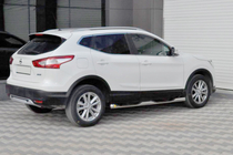 Nissan Qashqai 2014-2021 Barre Laterali (2014-2017, 2 pz, Acciaio Inox) foto 1