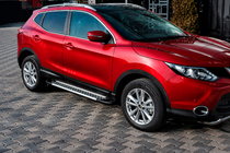 Nissan Qashqai 2014-2021 Pedane Laterali Tipo X5 (2 pz, Alluminio) foto 1