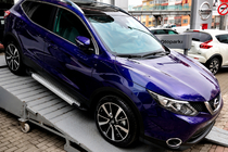 Nissan Qashqai 2014-2021 Pedane Laterali Tipo X5 (2 pz, Alluminio) foto 2