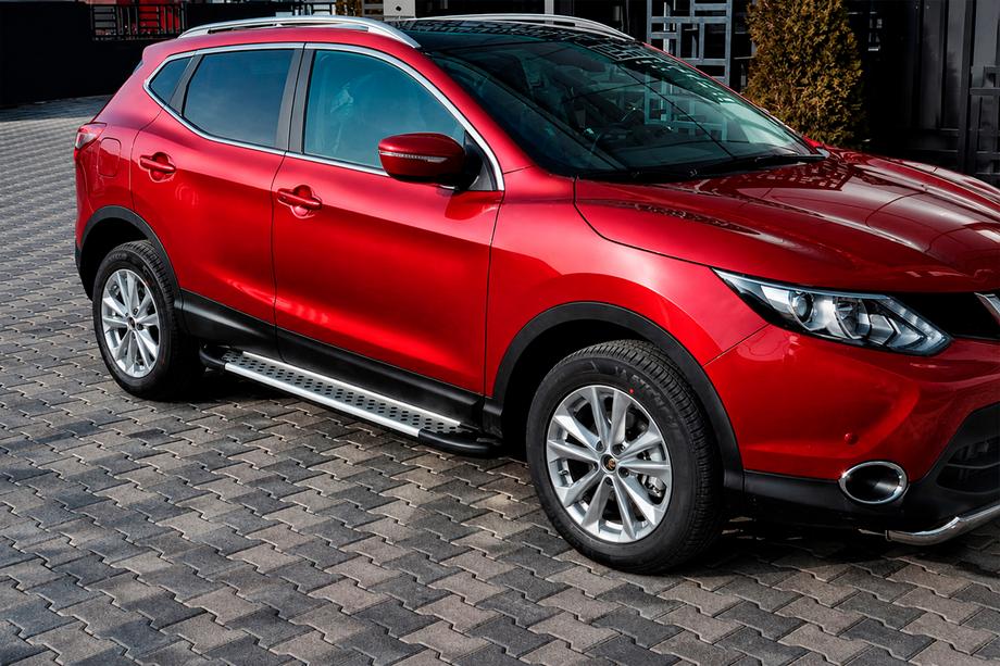 Nissan Qashqai 2014-2021 Pedane Laterali Tipo X5 (2 pz, Alluminio) Image