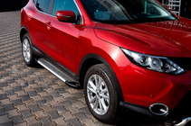 Nissan Qashqai 2014-2021 Pedane Laterali Line (2 pz, Alluminio) foto 1