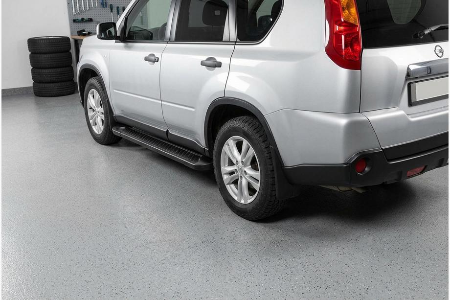 Nissan X-trail T31 2007-2014 Pedane Laterali Allmond Black (2 pz, alluminio) Foto 1