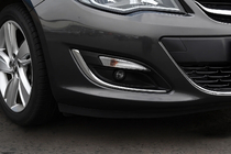 Opel Astra J 2009-2015 Coperture per fendinebbia (2 pz, acciaio inox) 2010-2013, Carmos foto 1