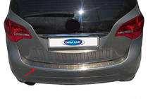 Opel Meriva 2010-2017 Protezione Paraurti Posteriore OmsaLine (Acciaio Inox) foto 1
