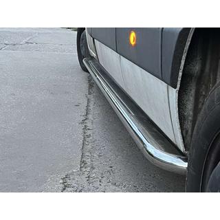 Pedane Laterali Premium (2 pz, Acciaio Inox) Nissan NV400 2010-2024 foto 1