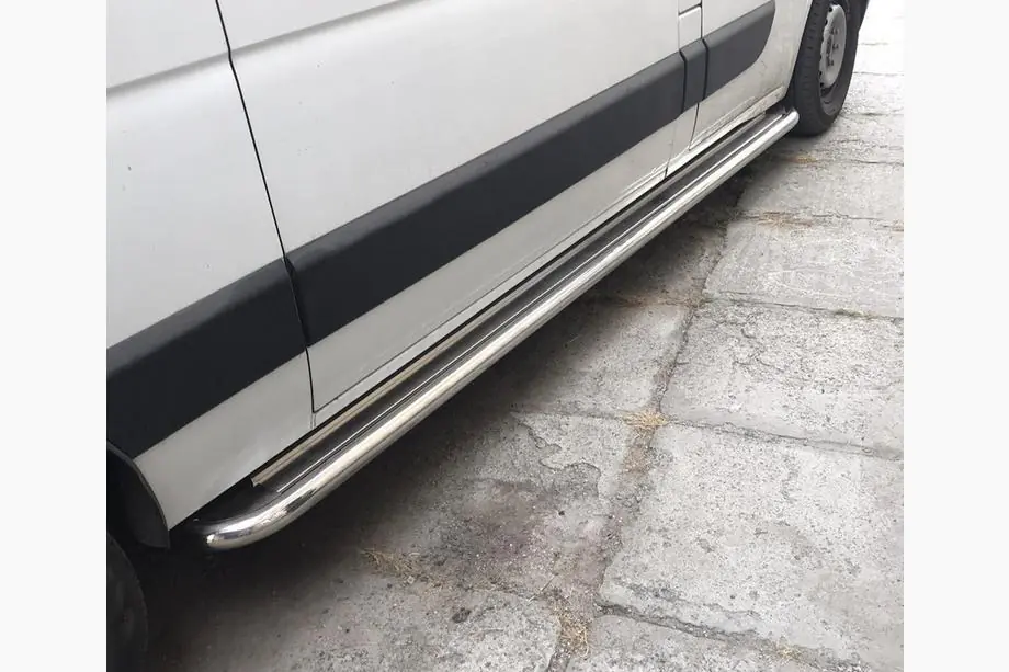 Renault Master 2011-2023 Pedane Laterali Premium (2 pz, Acciaio Inox) Image