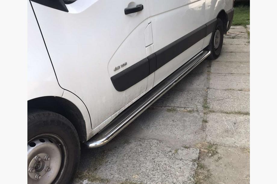 Renault Master 2011-2023 Pedane Laterali Premium (2 pz, Acciaio Inox) 60 mm, passo corto Foto 2