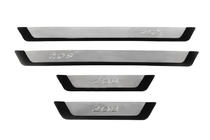 Peugeot 208 2012-2019 Battitacco Omsa (4 pz, acciaio inox) foto 2