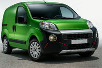 Peugeot Bipper 2008-2017 Coperture per fendinebbia modello superiore (2 pz, acciaio inox) foto 1