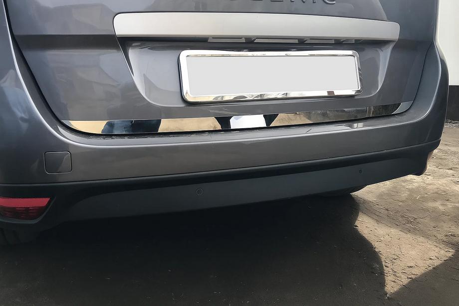 Renault Scenic/Grand 2009-2016 Modanatura bagagliaio (per Grand, acciaio inox) OmsaLine - Acciaio Inox Italiano Foto 3