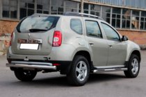 Dacia Duster 2008-2018 Barra posteriore dritta (acciaio inox) foto 4