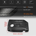 Volkswagen Golf 6 2008-2014 Copertura motore (per GTI HB 2010-2013, Carbonio) foto 5