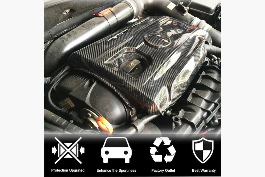 Volkswagen Golf 6 2008-2014 Copertura motore (per GTI HB 2010-2013, Carbonio) Foto 2