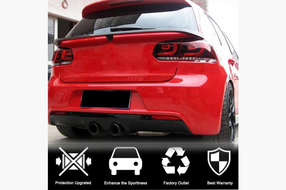 Volkswagen Golf 6 2008-2014 Spoiler inferiore (per GTI/R HB 2010-2013, Carbonio) Foto 2