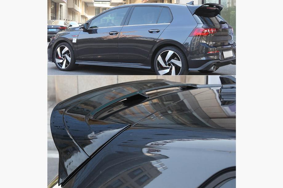 Volkswagen Golf 8 2019- Spoiler V2 (per GTI/R EU 2019-2024, Plastica) Foto 3
