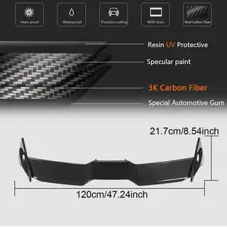 Spoiler V2 (per GTI/R EU 2019-2024, Carbonio) Volkswagen Golf 8 2019- foto 3