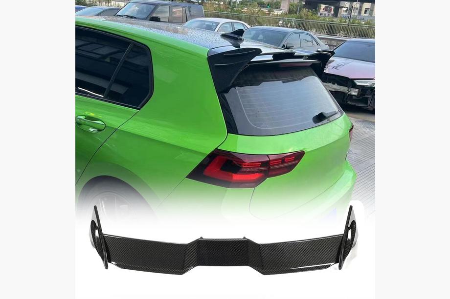 Volkswagen Golf 8 2019- Spoiler V2 (per GTI/R EU 2019-2024, Carbonio) Foto 1