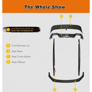Kit carrozzeria completo in carbonio (per R EU HB 2019-2024), Carbonio foto 2