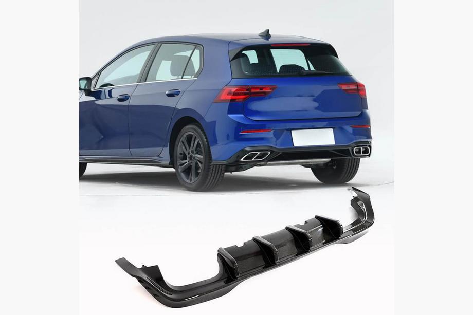 Volkswagen Golf 8 2019- Diffusore Paraurti Posteriore (per R HB, Carbonio) Foto 1