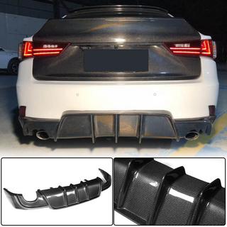 Diffusore Posteriore paraurti V1 per Base/F-Sport 2013-2016, Carbonio Lexus IS 2013- foto 1