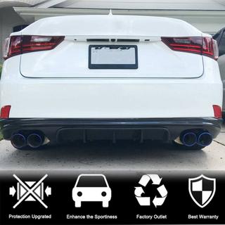 Diffusore Posteriore paraurti V2 per Base/F-Sport 2013-2016, Carbonio foto 2