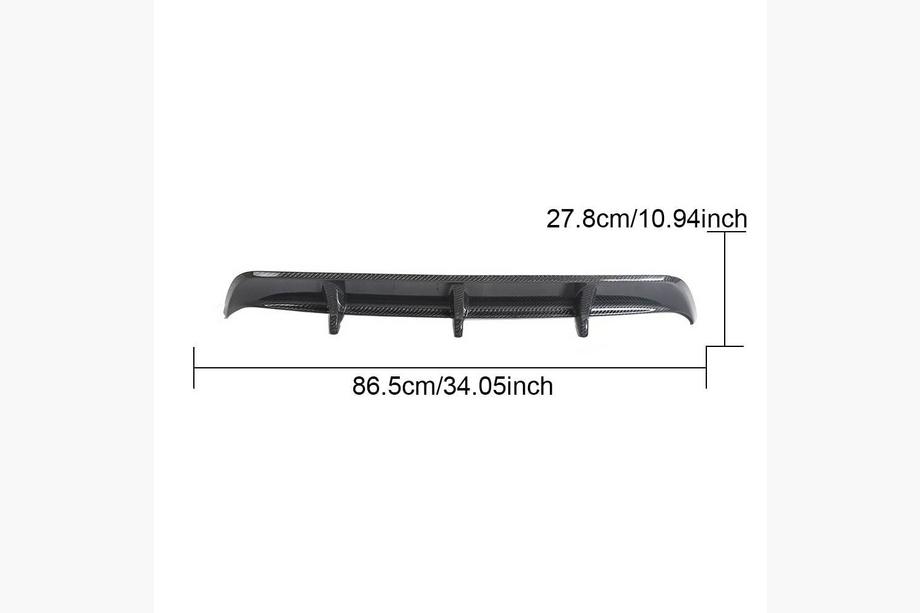 Lexus RC 200t 2014- Diffusore posteriore paraurti per RC F 2014-2018, Carbonio Foto 8