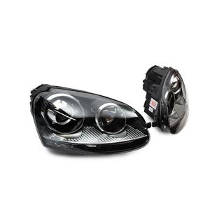 Fari anteriori con lente proiettore Black (2 pz) foto 3