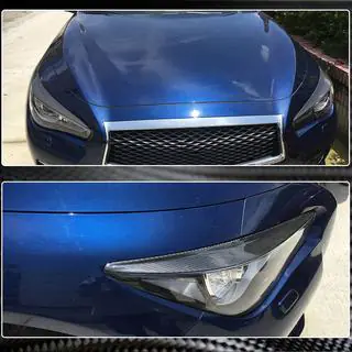 Palpebre fari (per Q50 2014-2017, Carbonio) Infiniti Q50/Q60 2013-2024 foto 3