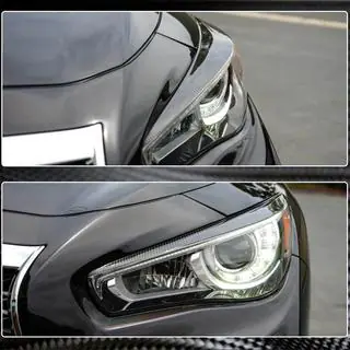 Palpebre fari (per Q50 2014-2017, Carbonio) Infiniti Q50/Q60 2013-2024 foto 4