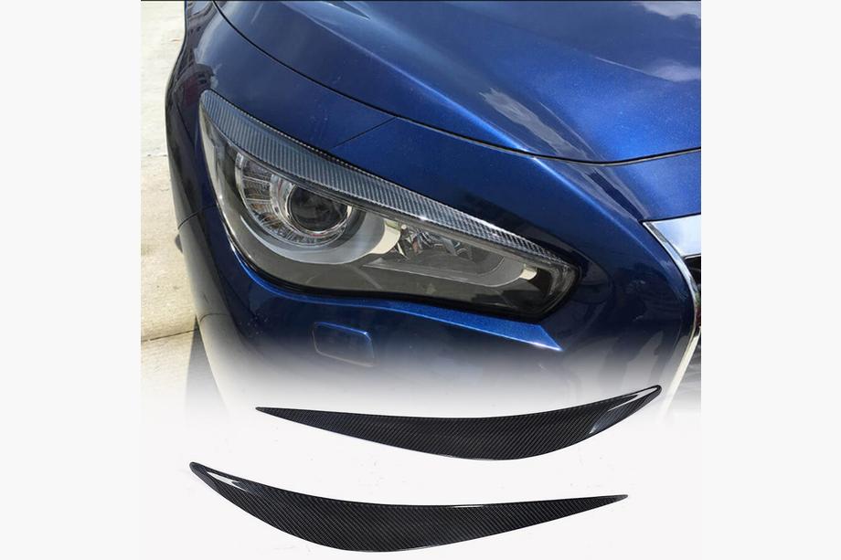 Infiniti Q50/Q60 2013-2024 Palpebre fari (per Q50 2014-2017, Carbonio) Foto 1
