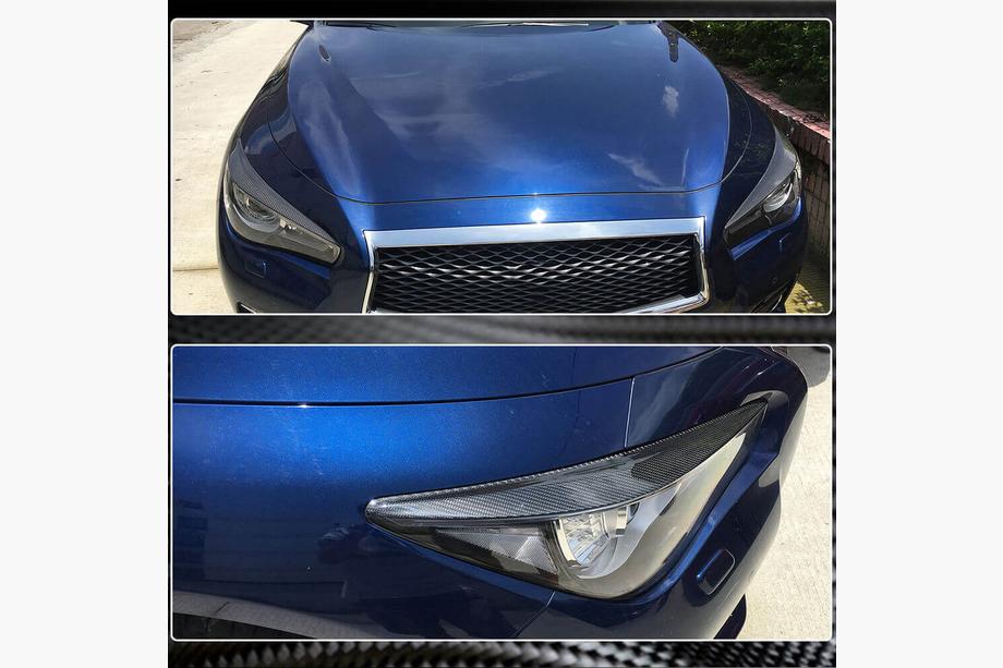 Infiniti Q50/Q60 2013-2024 Palpebre fari (per Q50 2014-2017, Carbonio) Foto 3