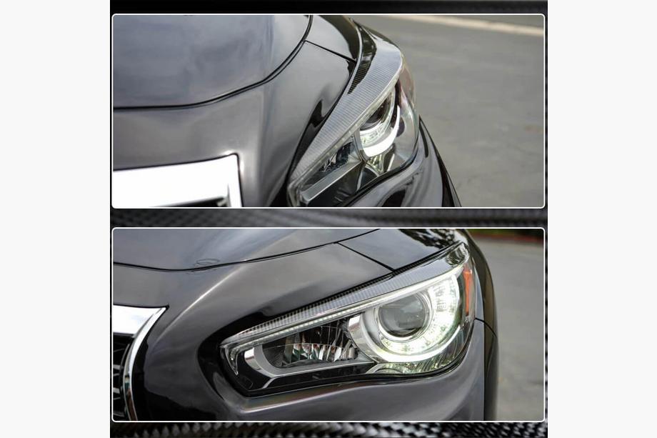 Infiniti Q50/Q60 2013-2024 Palpebre fari (per Q50 2014-2017, Carbonio) Foto 4