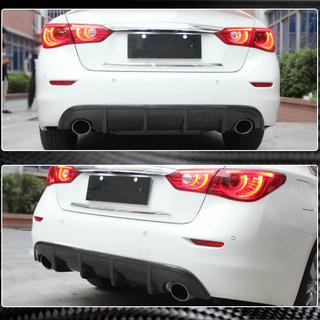 Diffusore Posteriore paraurti V1 per Q50 Base/Sport 2014-2017, Carbonio Infiniti Q50/Q60 2013-2024 foto 3