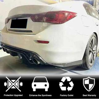 Coperture paraurti posteriore in carbonio per Q50 Base/Sport 2014-2017 Infiniti Q50/Q60 2013-2024 foto 2