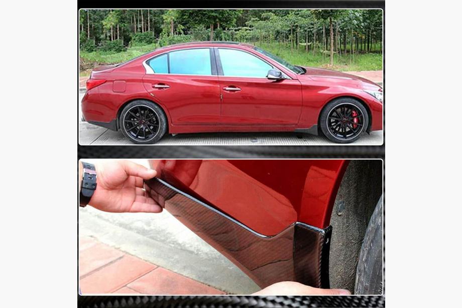 Infiniti Q50/Q60 2013-2024 Paraspruzzi (per Q50 Base/Sport 2014-2017, Carbonio) Foto 3