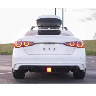 Diffusore paraurti posteriore V1 (per Q50 Base/Sport 2018-2023) Infiniti Q50/Q60 2013-2024 foto 3