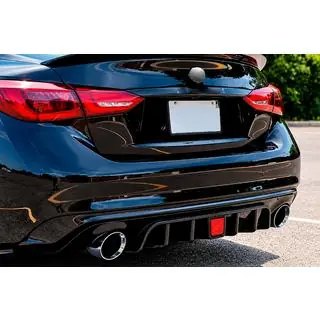 Diffusore paraurti posteriore V1 (per Q50 Base/Sport 2018-2023) Infiniti Q50/Q60 2013-2024 foto 1